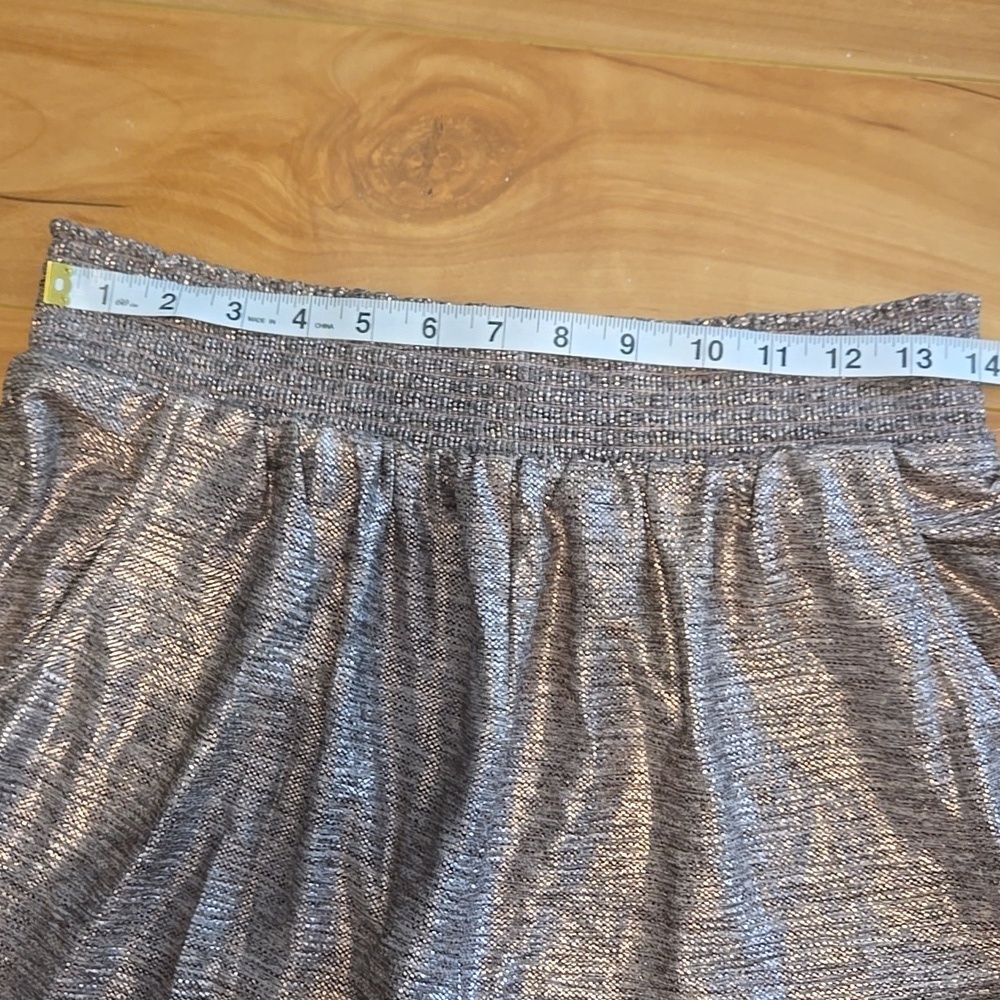 Anthropologie Melora Metallic Rose Gold Jogger Pants size medium NWT - Picture 9 of 14
